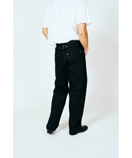 PENNEYS(ぺニーズ)の「PENNY’S FOREMOST ぺニーズフォアモスト / WWⅡ5POCKET WIDE PANT(デニムパンツ・メンズ・ブラック・30 inch/32inch/34inch)」の8枚目の写真