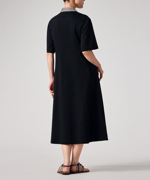 Paul Smith（ポールスミス）の「ウィメンズ "Signature Stripe" ハーフスリーブ ワンピース / 165121 J280（ワンピース・レディース・ブラック・MEDIUM）」の5枚目の写真