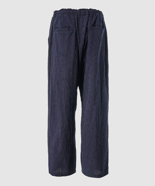 PORTER CLASSIC（ポータークラシック）の「KASURI STRIPE ORIGINAL EASY PANTS（その他パンツ・メンズ・ネイビー・3）」の2枚目の写真