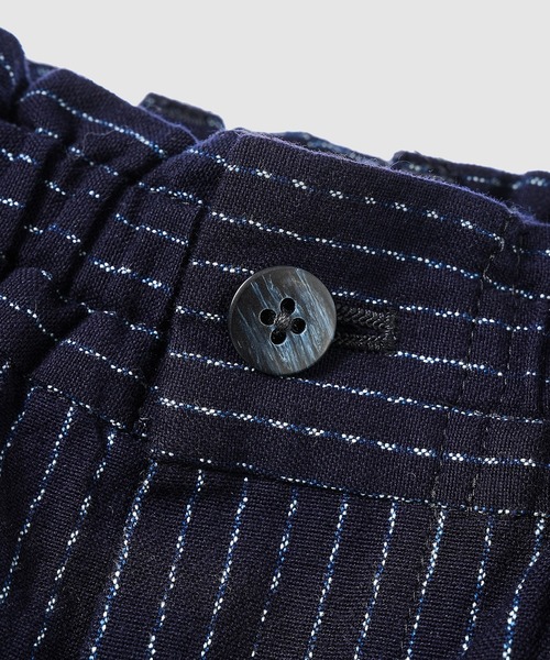 PORTER CLASSIC（ポータークラシック）の「KASURI STRIPE ORIGINAL EASY PANTS（その他パンツ・メンズ・ネイビー・3）」の3枚目の写真