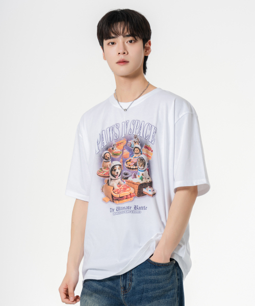 MOZMOZ(モズモズ)の「ディザートワー オーバーサイズ 半袖Tシャツ ホワイト(Tシャツ/カットソー・レディース・その他・1/2/3)」の4枚目の写真
