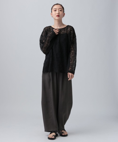 LEPSIM(レプシィム)の「ニュアンス柄長袖プルオーバー 639387(Tシャツ/カットソー・レディース・オフホワイト/ブラック/ブルー系その他・FREE)」の13枚目の写真
