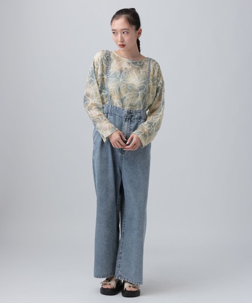 LEPSIM(レプシィム)の「ニュアンス柄長袖プルオーバー 639387(Tシャツ/カットソー・レディース・オフホワイト/ブラック/ブルー系その他・FREE)」の18枚目の写真