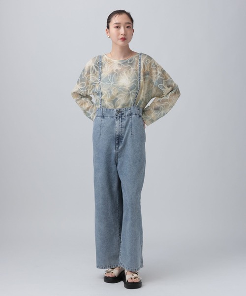 LEPSIM(レプシィム)の「ニュアンス柄長袖プルオーバー 639387(Tシャツ/カットソー・レディース・オフホワイト/ブラック/ブルー系その他・FREE)」の19枚目の写真