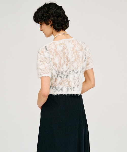 PRANK PROJECT(プランクプロジェクト)の「【2026Summer Pre-Order】PRAGUE ロゴプリントTシャツ / Lace Pleats Top(Tシャツ/カットソー・レディース・ホワイト/ブラック・FREE)」の5枚目の写真