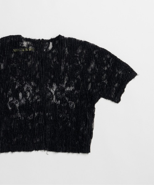 PRANK PROJECT(プランクプロジェクト)の「【2026Summer Pre-Order】PRAGUE ロゴプリントTシャツ / Lace Pleats Top(Tシャツ/カットソー・レディース・ホワイト/ブラック・FREE)」の15枚目の写真
