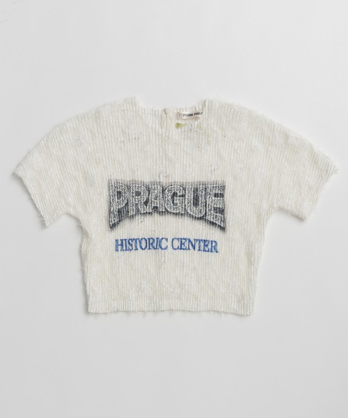 PRANK PROJECT(プランクプロジェクト)の「【2026Summer Pre-Order】PRAGUE ロゴプリントTシャツ / Lace Pleats Top(Tシャツ/カットソー・レディース・ホワイト/ブラック・FREE)」の11枚目の写真