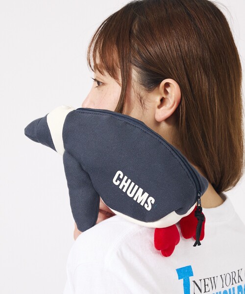 CHUMS(チャムス)の「【CHUMS / チャムス】Lying Booby Pouch / ポーチ / 小物入れ / ペンケース(ポーチ・メンズ・ブルー/レッド・フリー)」の1枚目の写真
