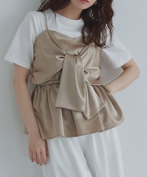 [ECLAM]サテンデザインビスチェ