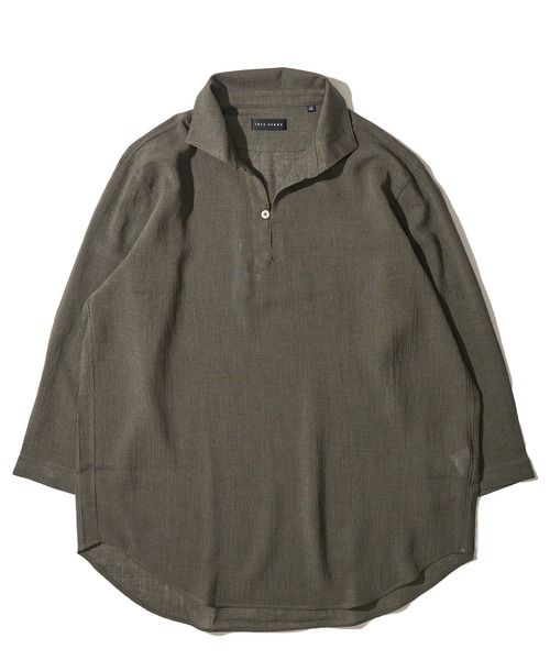 TETE HOMME(テットオム)の「トリアセテートシャツ(シャツ/ブラウス・メンズ・エメラルド/ベージュ/ネイビー/グリーン/ピンク/ホワイト・LARGE/X-LARGE/MEDIUM)」の3枚目の写真