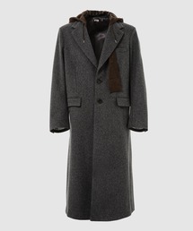 KHOKI（コッキ）の「Suede hooded wool coat（その他アウター）」