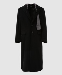 KHOKI（コッキ）の「Suede hooded wool coat（その他アウター）」