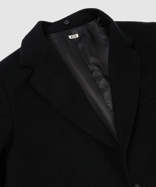 KHOKI(コッキ)の「Suede hooded wool coat(その他アウター・メンズ・グレー/ブラック・3)」の9枚目の写真
