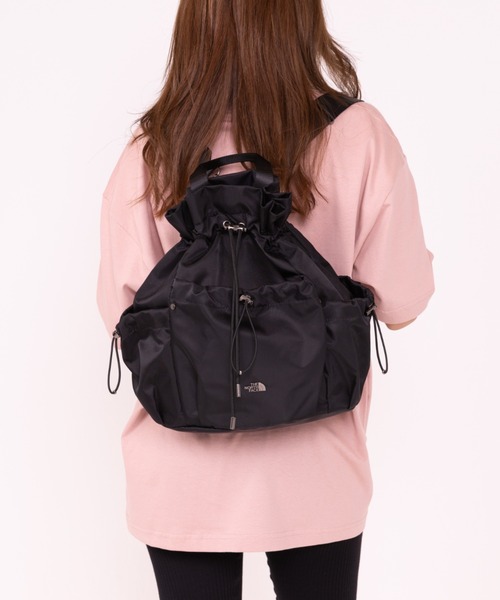 THE NORTH FACE(ザノースフェイス)の「【THE NORTH FACE/ザ・ノースフェイス】3WAY 巾着ショルダーバッグ/リュック/バックパック/BONNEY PACK M/ユニセックス(バックパック/リュック・レディース・ブラック/クリーム・FREE)」の6枚目の写真