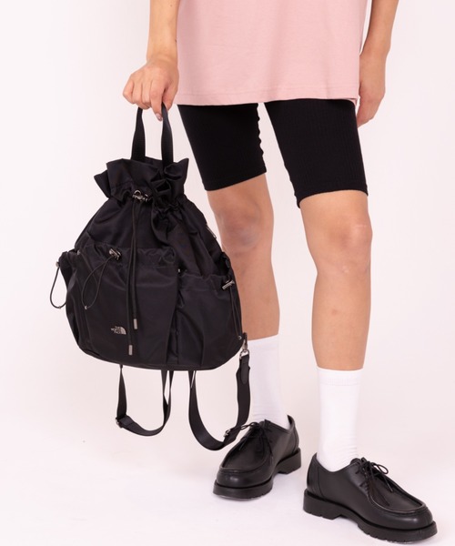 THE NORTH FACE(ザノースフェイス)の「【THE NORTH FACE/ザ・ノースフェイス】3WAY 巾着ショルダーバッグ/リュック/バックパック/BONNEY PACK M/ユニセックス(バックパック/リュック・レディース・ブラック/クリーム・FREE)」の15枚目の写真