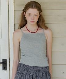 GIUNON | cup in rib lace camisole / カップインリブレースキャミソール(キャミソール)