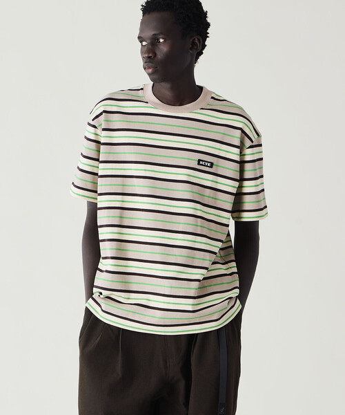 セール】SCYE BASICS | コットン 鹿の子ボーダーTシャツ MEN（Tシャツ
