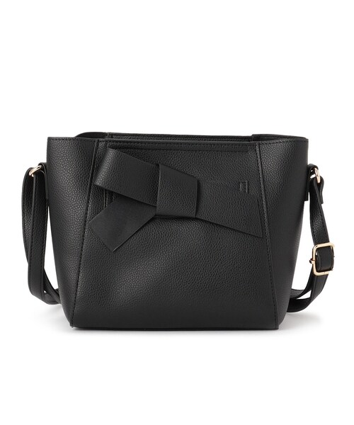 grove（グローブ）の「一枚革風リボンショルダー（ショルダーバッグ・レディース・ブラック/キャメル/ライトグレー・00）」の13枚目の写真