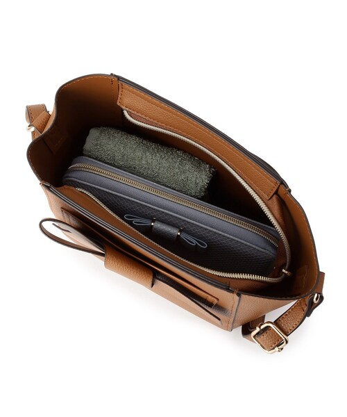 grove（グローブ）の「一枚革風リボンショルダー（ショルダーバッグ・レディース・ブラック/キャメル/ライトグレー・00）」の21枚目の写真