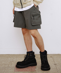 KALAPATTHAR（カラパタール）の「NYLON BELTED BACK OUT POCKET CARGO POCKET SHORTS - KHAKI（その他パンツ）」