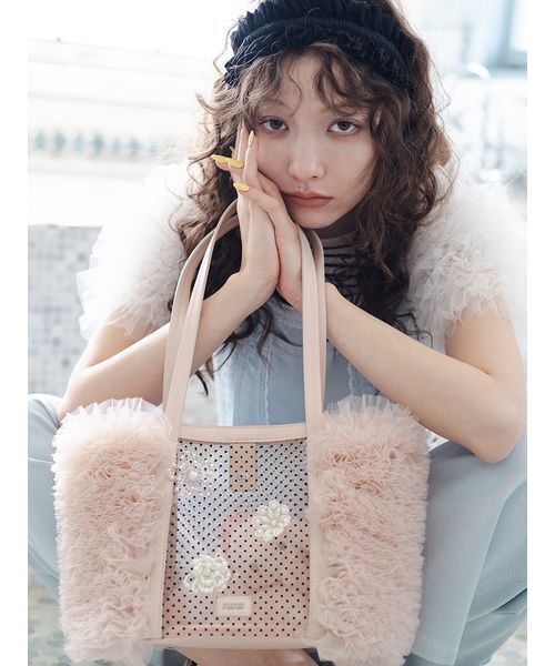 FURFUR（ファーファー）の「チュチュスリーブニットトップス（ニット/セーター・レディース・ピンク/ブラック/ライトブルー/その他・F）」の8枚目の写真