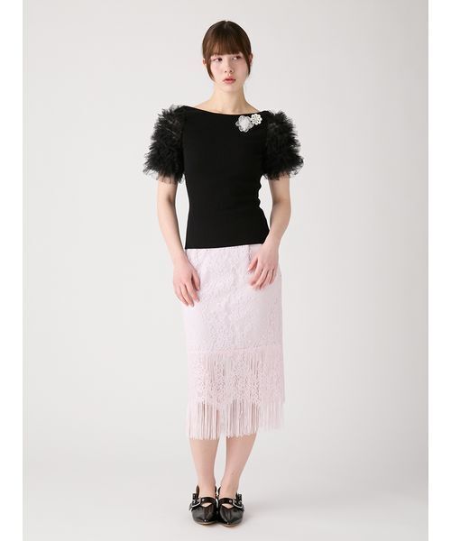 FURFUR（ファーファー）の「チュチュスリーブニットトップス（ニット/セーター・レディース・ピンク/ブラック/ライトブルー/その他・F）」の19枚目の写真