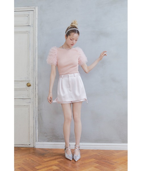 FURFUR（ファーファー）の「チュチュスリーブニットトップス（ニット/セーター・レディース・ピンク/ブラック/ライトブルー/その他・F）」の11枚目の写真