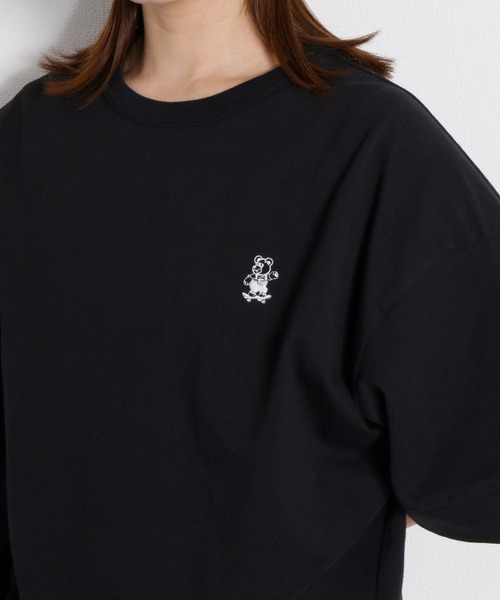 cepo(セポ)の「〈BLUEDY〉ショートスリーブワイドTee(Tシャツ/カットソー・レディース・オフホワイト/グレー/ホワイト系その他/ブラック・M)」の22枚目の写真
