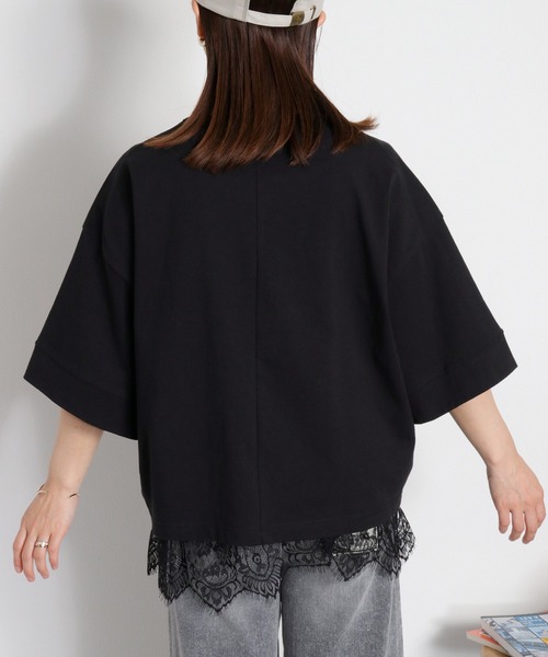 cepo(セポ)の「〈BLUEDY〉ショートスリーブワイドTee(Tシャツ/カットソー・レディース・オフホワイト/グレー/ホワイト系その他/ブラック・M)」の19枚目の写真