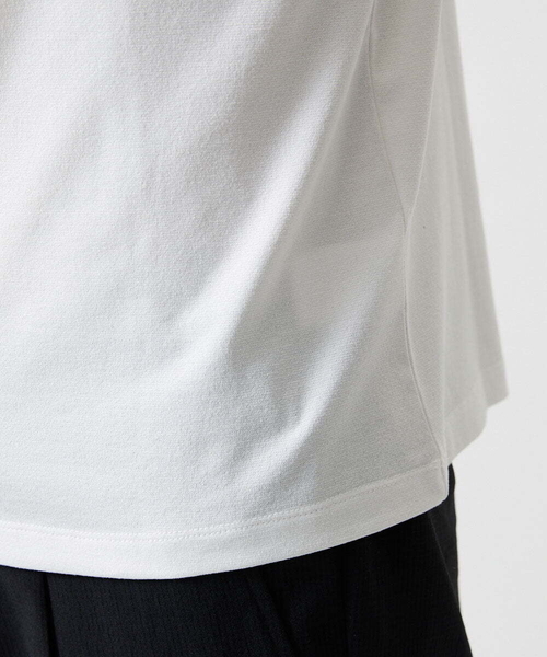 MICHEL KLEIN HOMME (ミッシェルクランオム)の「モックネックハーフジップ半袖カットソー(Tシャツ/カットソー・メンズ・ホワイト/ブラック・MEDIUM/X-LARGE/LARGE)」の9枚目の写真