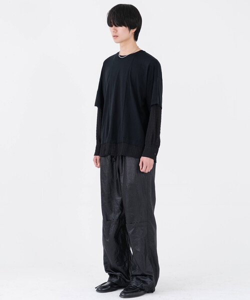 Bshop(ビショップ)の「eunoia | ナイロン ニーパンツ MEN(その他パンツ・メンズ・ブラック・ONE)」の3枚目の写真