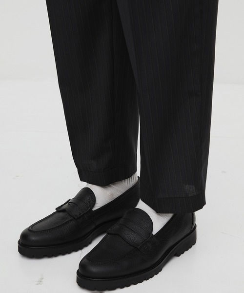 UNITED TOKYO(ユナイテッドトウキョウ)の「【新作】SUMMER WOOL イージーテーパードパンツ|防臭性/防シワ/接触冷感/通気性/べた付き防止(スラックス・メンズ・ブラック/グレイッシュベージュ・1/2)」の12枚目の写真