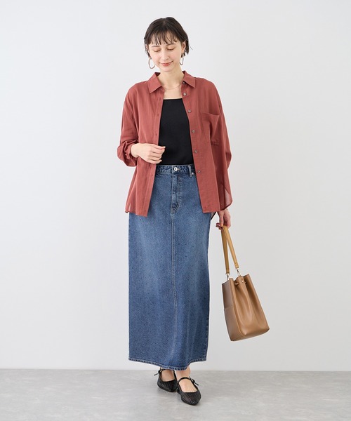 ROPE' PICNIC（ロペピクニック）の「パールキラキラビジューデニムスカート（デニムスカート・レディース・ネイビー/ブルー・S/M）」の22枚目の写真