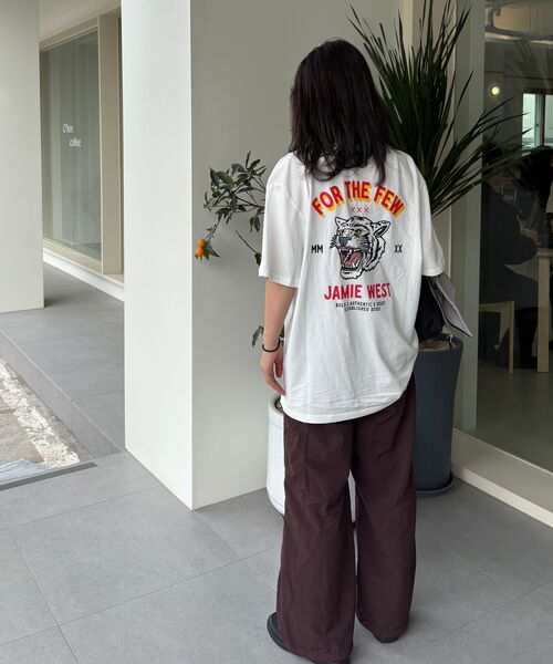 JAMIE WEST(ジェイミーウエスト)の「ハウリングタイガーレトロTシャツ(ホワイト)(Tシャツ/カットソー・レディース・その他・MEDIUM/LARGE/X-LARGE)」の4枚目の写真