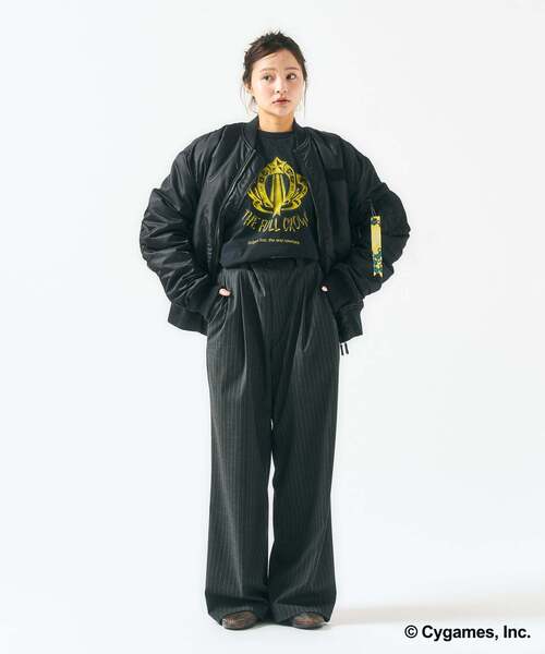 417 EDIFICE(フォーワンセブンエディフィス)の「【ウマ娘 × 417 EDIFICE】 Reversible MA1(MA-1・メンズ・イエロー/オレンジ・MEDIUM/SMALL/X-LARGE/LARGE)」の8枚目の写真