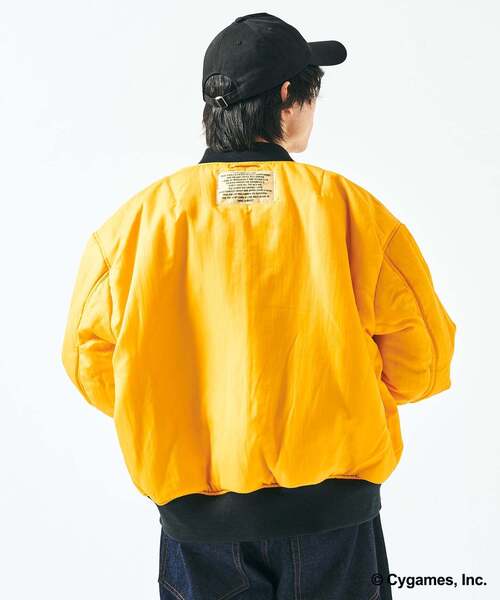 417 EDIFICE(フォーワンセブンエディフィス)の「【ウマ娘 × 417 EDIFICE】 Reversible MA1(MA-1・メンズ・イエロー/オレンジ・MEDIUM/SMALL/X-LARGE/LARGE)」の18枚目の写真