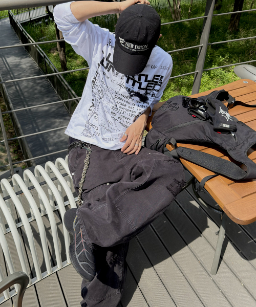 UNTITLED SEOUL(アンタイトル ソウル)の「アンタイトル ステリナイト サルファ ダイ カーペンターパンツ フェイディッドブラック(その他パンツ・レディース・その他・MEDIUM/X-LARGE/LARGE)」の7枚目の写真
