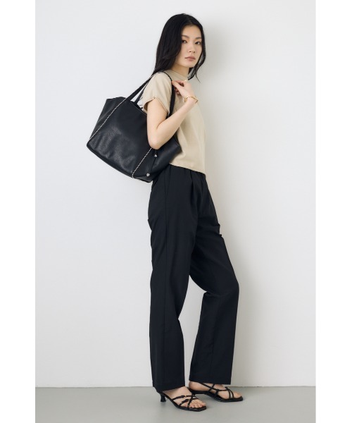AZUL by moussy(アズールバイマウジー)の「ボールチェーントートバッグ【着用画像あり】(トートバッグ・レディース・アイボリー/ブラック・FREE)」の14枚目の写真