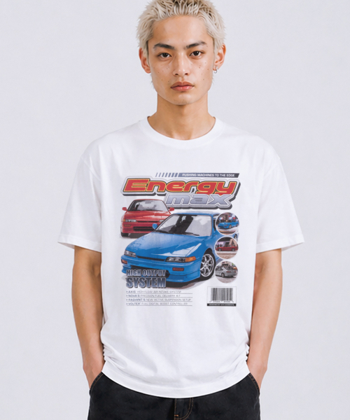 QT8 GARMENTS(キューティーエイトガーメント)の「LB Energy Max Washed Tee (Ivory)(Tシャツ/カットソー・メンズ・その他・SMALL/MEDIUM/LARGE/X-LARGE)」の1枚目の写真
