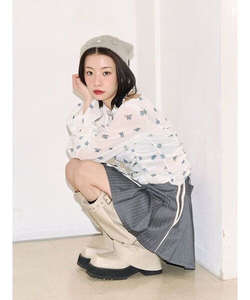 jouetie(ジュエティ)の「【kaorinomori×jouetie】ビジューバブーシュカ(その他ヘアアクセサリー・レディース・ブラック/グレー・FREE)」の9枚目の写真