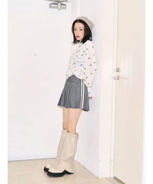 jouetie（ジュエティ）の「【kaorinomori×jouetie】ビジューバブーシュカ（その他ヘアアクセサリー・レディース・ブラック/グレー・FREE）」の7枚目の写真