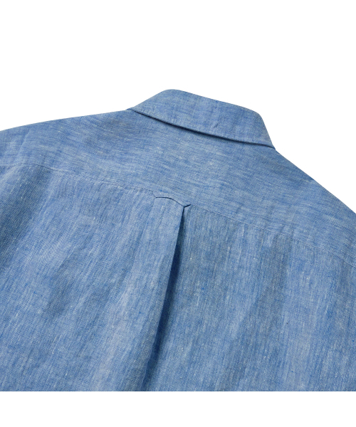 PRODESHIRT（プロデシャツ）の「[レギュラー]L-420 プレミアムリネンコットンシャツ (オーシャンブルー)（シャツ/ブラウス・メンズ・その他・M(48)/L(50)/XL/52）」の5枚目の写真