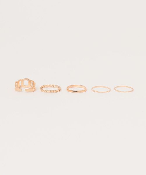 LUGG NAGG(ラグナグ)の「【456803】チェーンリング5点セット(RZ)(リング・レディース・ゴールド・FREE)」の9枚目の写真
