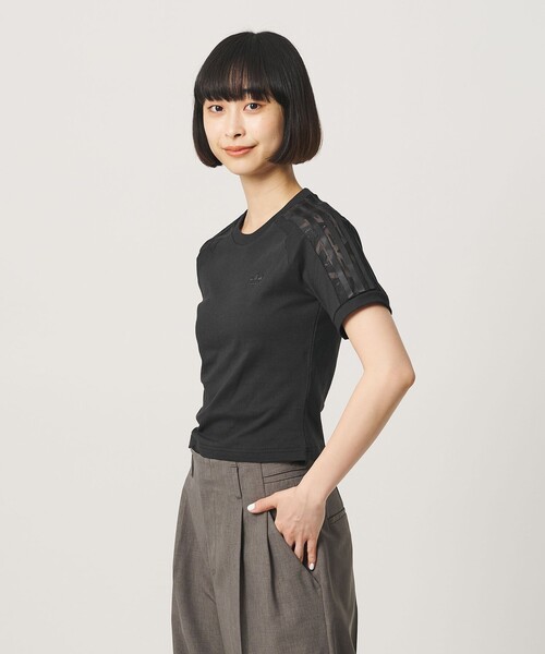 adidas Originals(アディダスオリジナルス)の「<adidas Originals>CALI ショートスリーブ Tシャツ(Tシャツ/カットソー・レディース・ブラック・M)」の2枚目の写真