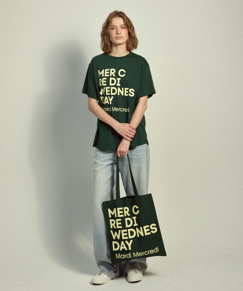 Mardi Mercredi(マルディメクルディ)の「TSHIRT DU MERCREDI / Tシャツ ドゥ メクルディ(Tシャツ/カットソー・レディース・ライトイエロー系/グリーン/ライトイエロー系1/ブルー/イエロー/ネイビー/ミント・FREE)」の10枚目の写真