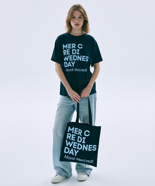 Mardi Mercredi(マルディメクルディ)の「TSHIRT DU MERCREDI / Tシャツ ドゥ メクルディ(Tシャツ/カットソー・レディース・ライトイエロー系/グリーン/ライトイエロー系1/ブルー/イエロー/ネイビー/ミント・FREE)」の15枚目の写真