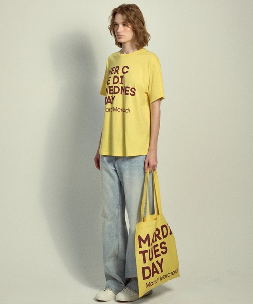 Mardi Mercredi(マルディメクルディ)の「TSHIRT DU MERCREDI / Tシャツ ドゥ メクルディ(Tシャツ/カットソー・レディース・ライトイエロー系/グリーン/ライトイエロー系1/ブルー/イエロー/ネイビー/ミント・FREE)」の22枚目の写真
