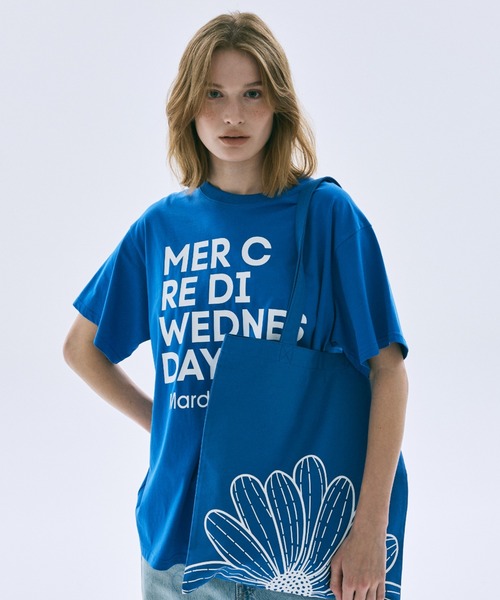 Mardi Mercredi(マルディメクルディ)の「TSHIRT DU MERCREDI / Tシャツ ドゥ メクルディ(Tシャツ/カットソー・レディース・ライトイエロー系/グリーン/ライトイエロー系1/ブルー/イエロー/ネイビー/ミント・FREE)」の17枚目の写真