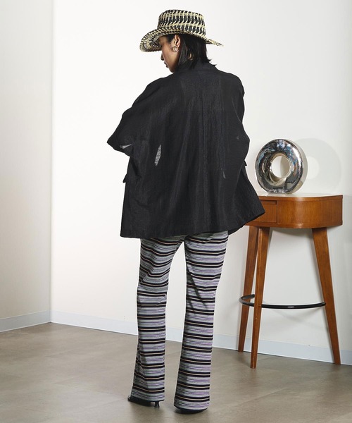 HANGTEN(ハンテン)の「(HANG TEN x TONY x GENE HEAVENS)FLARE PANTS(その他パンツ・レディース・ホワイト/ブルー/ブラック・ONE SIZE)」の14枚目の写真