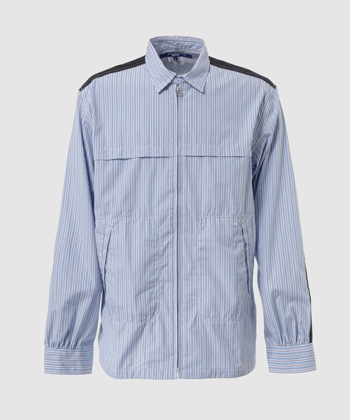 COTTON STRIPE ZIP-UP SHIRTS（シャツ/ブラウス）｜JUNYA WATANABE MAN
